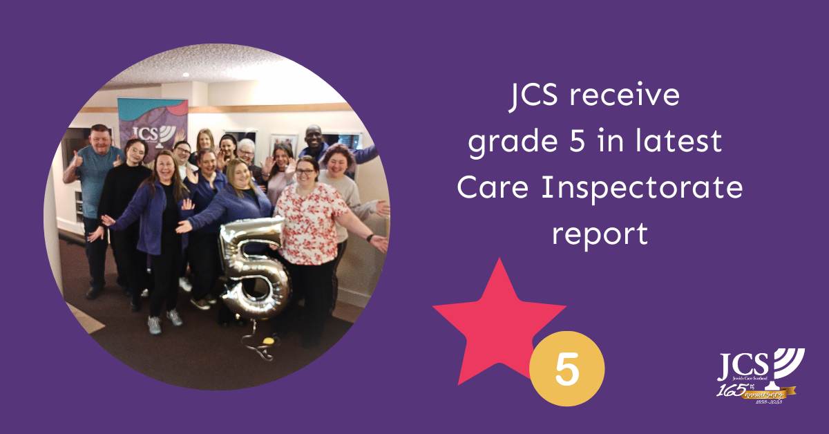 JCS receives grade 5 at Care Inspectorate visit